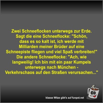 Zwei-Schneeflocken-unterwegs-zur-Erde.jpg von Fossy