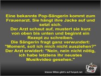 Eine bekannte Pop-Sngerin kommt zum Frauenarzt