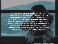 Lebensweisheit bei Regenwetter