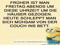 Frueher ist man Freitags Abends