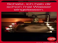 Schon mal Wasser eingelassen