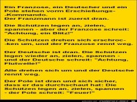 ein Franzose ein Deutscher und ein Pole........
