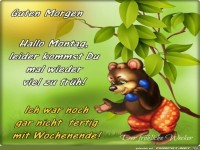 Guten Morgen-Hallo Montag