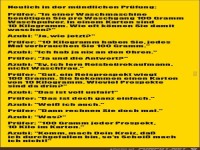 neulich in der m�ndlichen Pr�fung.........