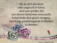 Ob du dich gluecklich fuehlst
