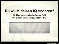 Feld frei rubbeln