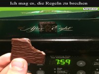 Schokolade vor Acht genie�en