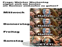 Wann Rentner einkaufen gehen sollten