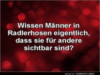 Radlerhosen-Unsichtbarkeit entdeckt!