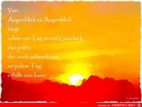 von Augenblick zu Augenblick...