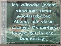 Komm gut in den Donnerstag