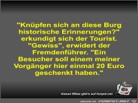 Kn�pfen sich an diese Burg historische Erinnerungen?