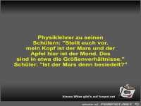 Physiklehrer zu seinen Schülern