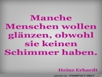 MANCHE MENSCHEN WOLLEN GLAeNZEN