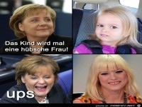Das Kind wird mal eine huebsche Frau