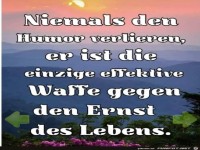 Niemals den Humor verlieren
