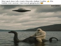 Zum Glück hat er das Handy dabei