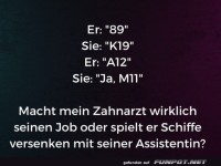Zahnarzt oder Schiffe versenken?