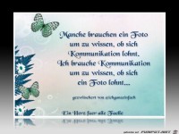 Manche brauchen ein Foto