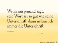 wenn mir jemand sagt..