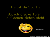 Treibst du Sport