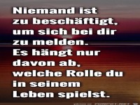 Niemand ist zu beschaeftigt