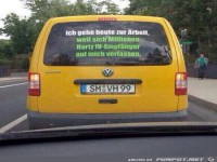 ich gehe heut zur Arbeit......