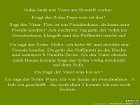 Sohn läuft mit Vater am Bordell vorbei.....