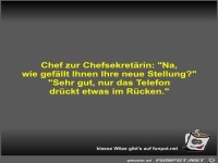 Chef zur Chefsekretärin