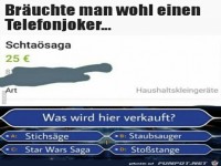 Br�uchte man wohl einen Telefonjoker