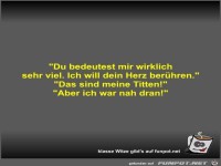 Du bedeutest mir wirklich sehr viel