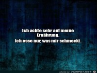 Auf die Ern�hrung achten