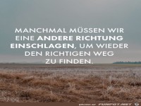 Andere Richtung einschlagen