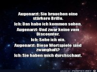 Lustiges Gespr�ch beim Augenarzt