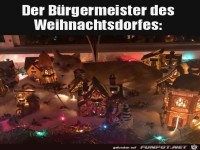B�rgermeister des Weihnachtsdorfes