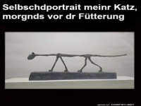 Katze vor der F�tterung