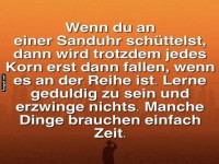 Geduld und Zeit: Die Sanduhr-Metapher