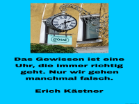 das gewissen ist eine uhr