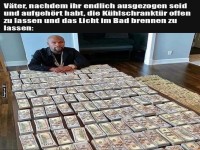 Wenn V�ter sparen: Licht aus, Geld da!