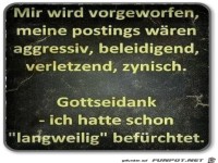 Mir wird vorgeworfen..