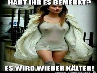 Es wird kälter