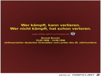 Wer kmpft, kann verlieren