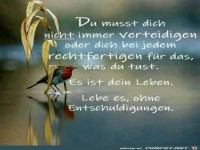 Du mu�t dich nicht immer verdeidigen