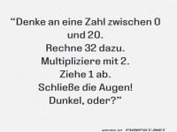 Mathematischer Witz mit �berraschungsmoment