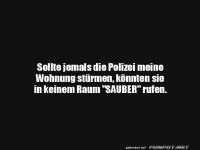 Kein Raum ist sauber