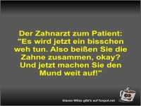 Der Zahnarzt zum Patient