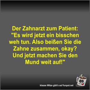 Der-Zahnarzt-zum-Patient.jpg von Fossy