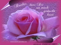danke das du an mich gedacht hast