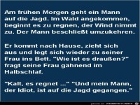 am fr�hen Morgen geht ein Mann......