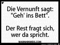 Ab ins Bett